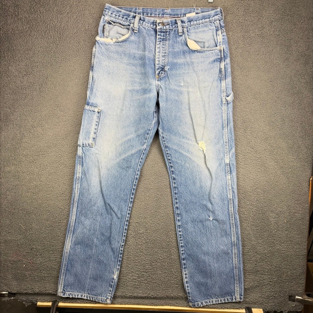 Bulwark FR Flame Resistant Carpenter Jeans Mens 36x30 Blue Denim PEJ8DW1